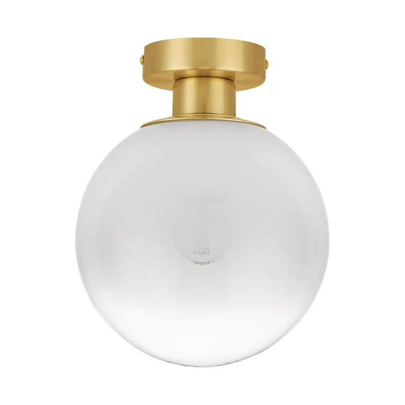 Biała/w kolorze złota szklana lampa sufitowa Vita – Nova Luce
