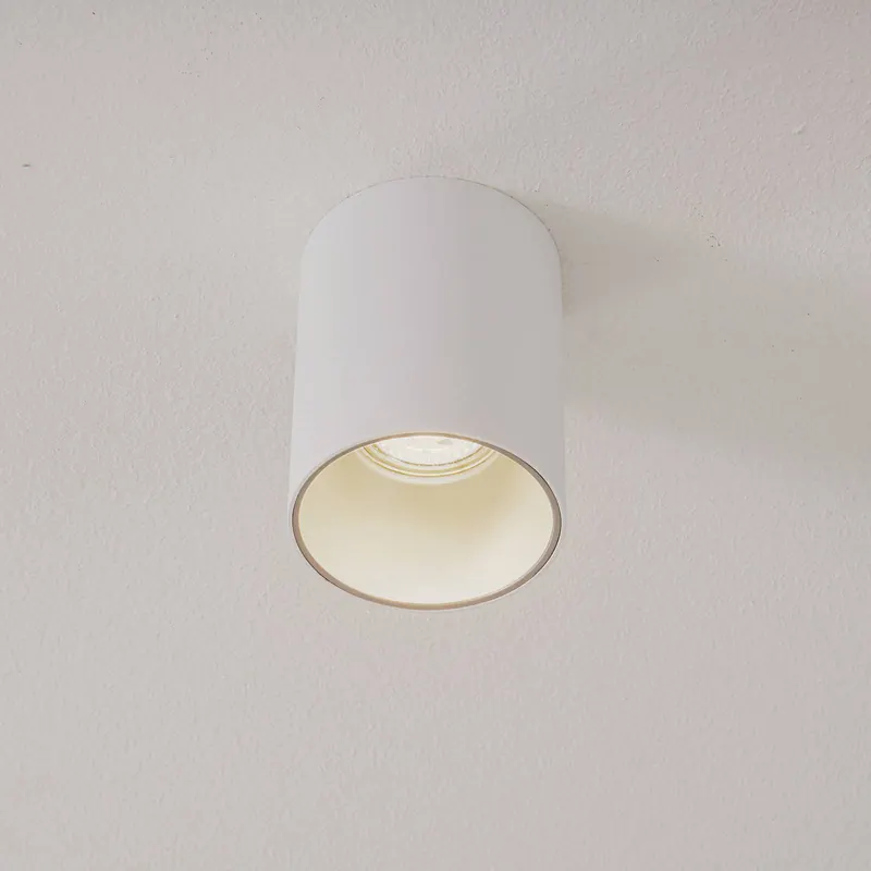 Lampa sufitowa Eye Tone, biała/srebrna