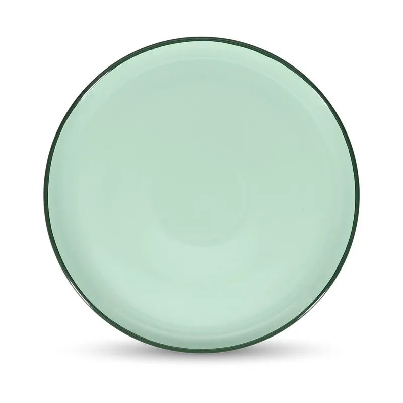 Zielony kamionkowy talerz ø 26 cm Duo – ONA