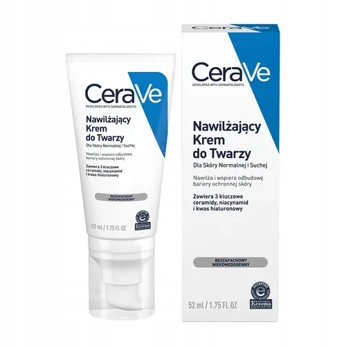 CeraVe Nawilżający Krem do Twarzy z ceramidami do skóry suchej normalnej