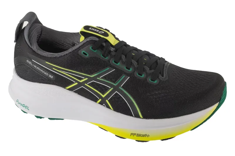 ASICS Gel-Kayano 32 1011C052-003, Męskie, Czarne, buty do biegania, tkanina, rozmiar: 42