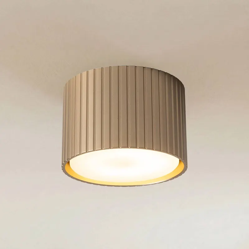 Downlight Ferro, beżowy, tworzywo sztuczne, wysokość 6 cm, GX53