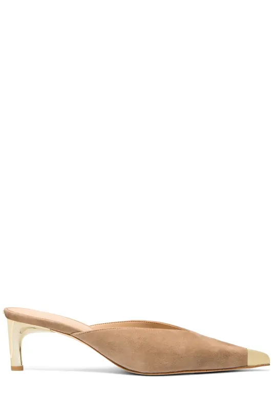 Michael Kors Kasia Mule Pump Husk Maat: 38 | Pumps Outlet | Dames | Beige
