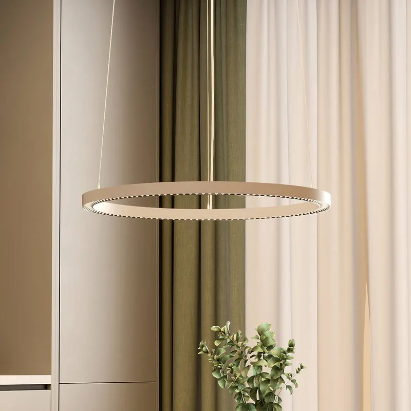 Żyrandol LED PERFORA PRO M, Ø 66 cm, biała, DALI, światło skierowane w górę/w