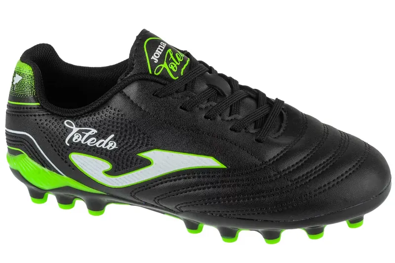 Joma Toledo Jr 2501 AG TOJW2501AG, Dla chłopca, Czarne, buty piłkarskie - korki, skóra syntetyczna, rozmiar: 33,5