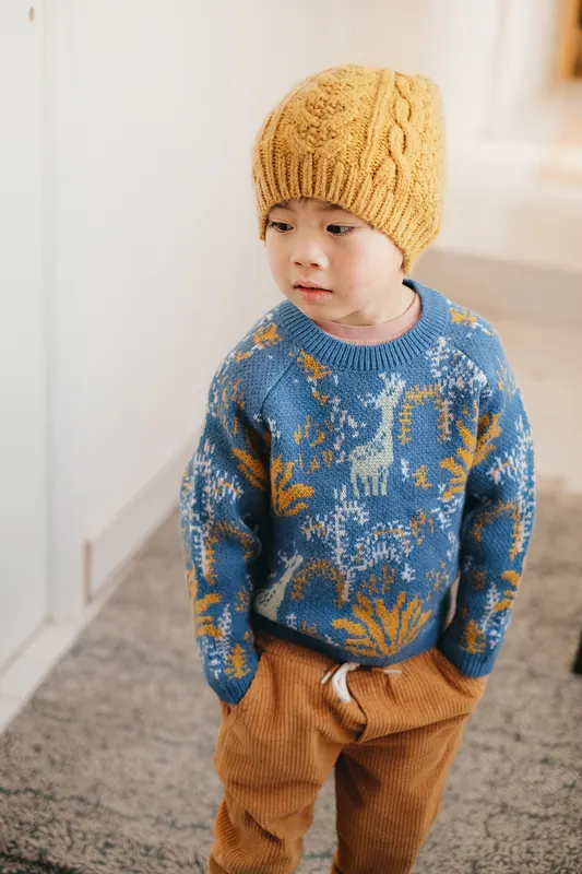 Louise Misha Jumper Nico Blue Maat: 9M | Truien Outlet | kids | Blauw