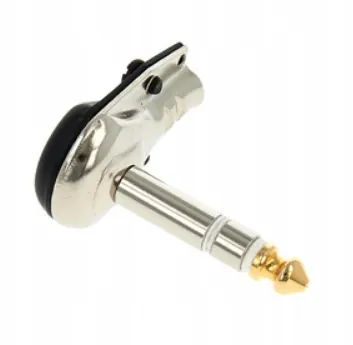 HiCON HI-J63SA05 Stereo Kątowy Płaski Jack 6,3mm