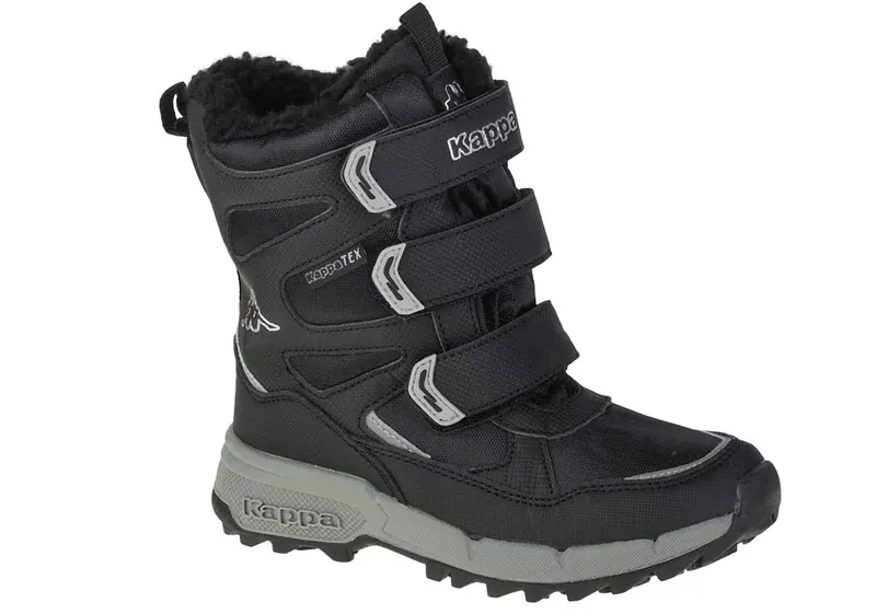 Kappa Vipos Tex K 260902K-1115, Dla chłopca, Czarne, buty zimowe, tkanina, rozmiar: 32