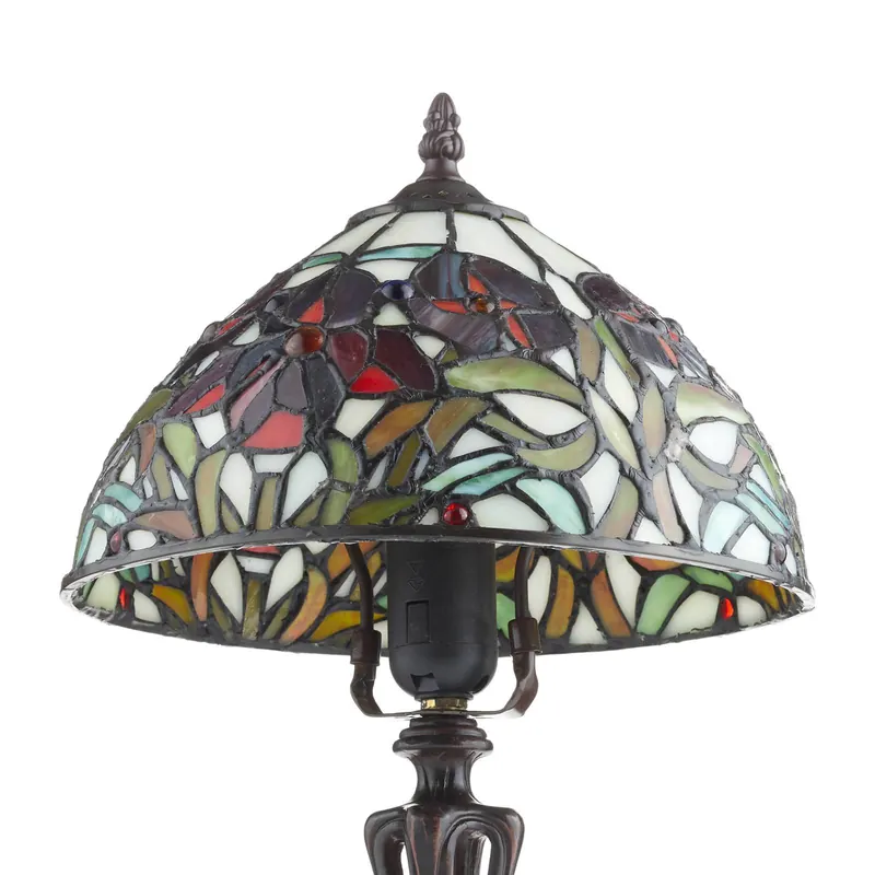 ELINE klasyczna lampa stołowa w stylu Tiffany 40cm