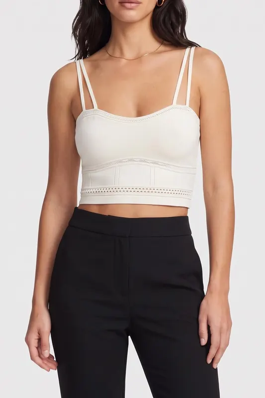 BA&SH Sleeveless Knit Ecru Maat: XS | Mouwloze Tops Outlet | Dames | Ecru