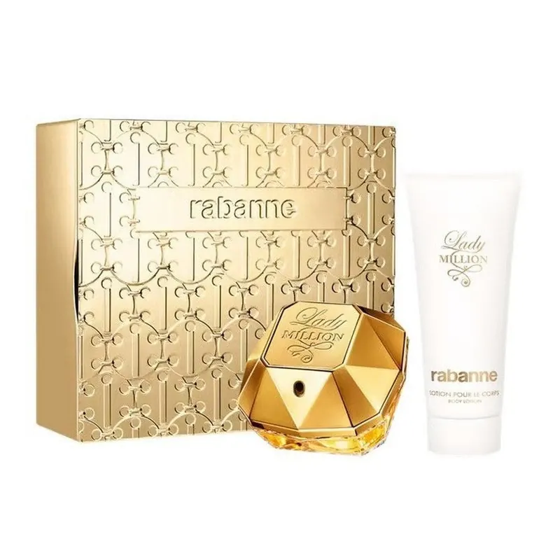 Paco Rabanne Lady Million Zestaw upominkowy EDP 80 ml i balsam do ciała 100 ml Lady Million - 80 ml