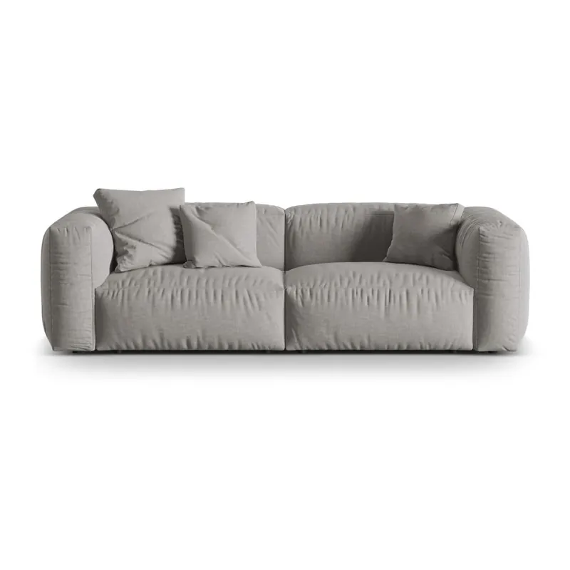 Jasnoszara sofa modułowa 240 cm Martina – Micadoni Home