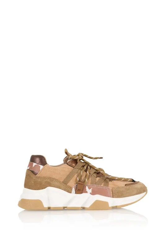 DWRS label Los Angeles Cow Cognac Maat: 42 | Sneakers Outlet | Dames | Bruin