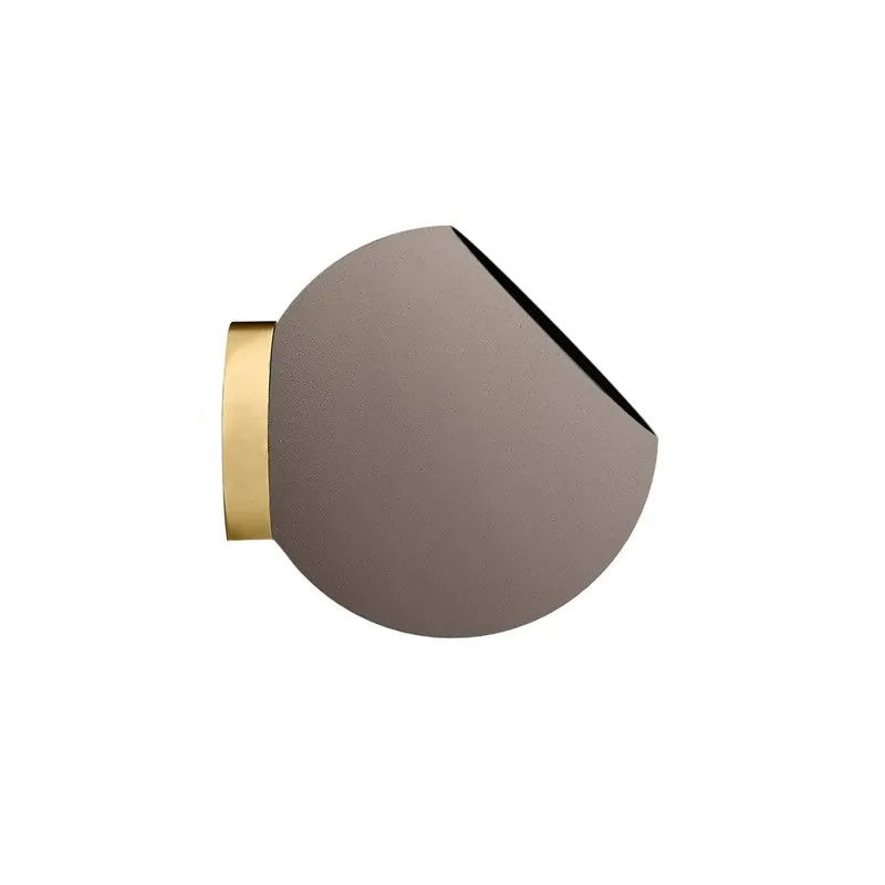 AYTM Doniczka ścienna Globe, Ø 21 cm, szaro-brązowa, aluminium