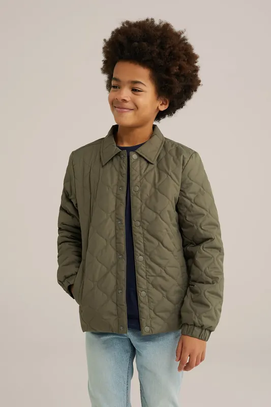 We Fashion Jacket Normal Length Army Green Maat: 146/152 | Jassen Outlet | Unisex | Bruin
