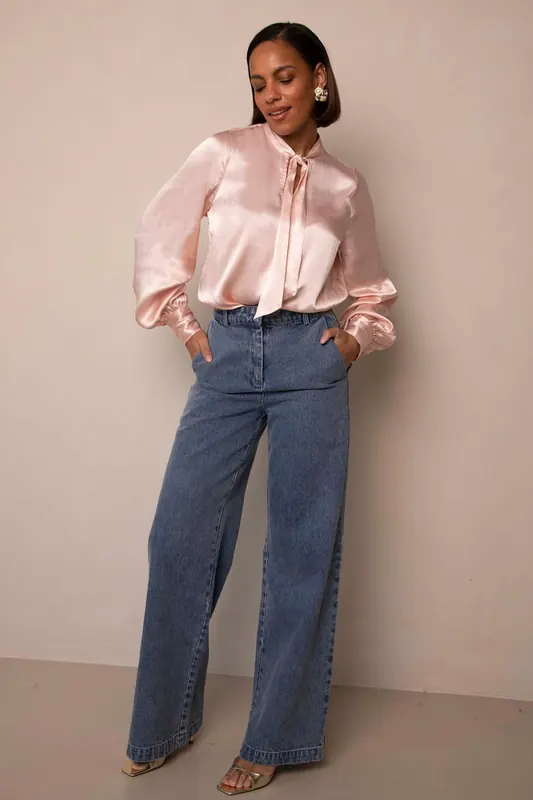 Freebird Benji Blouse Rose Pink Maat: XS | Longsleeves Outlet | Dames | Roze