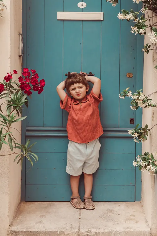 Louise Misha Shirt Amelio Terracotta Maat: 6M | Overhemden Outlet | kids | Oranje