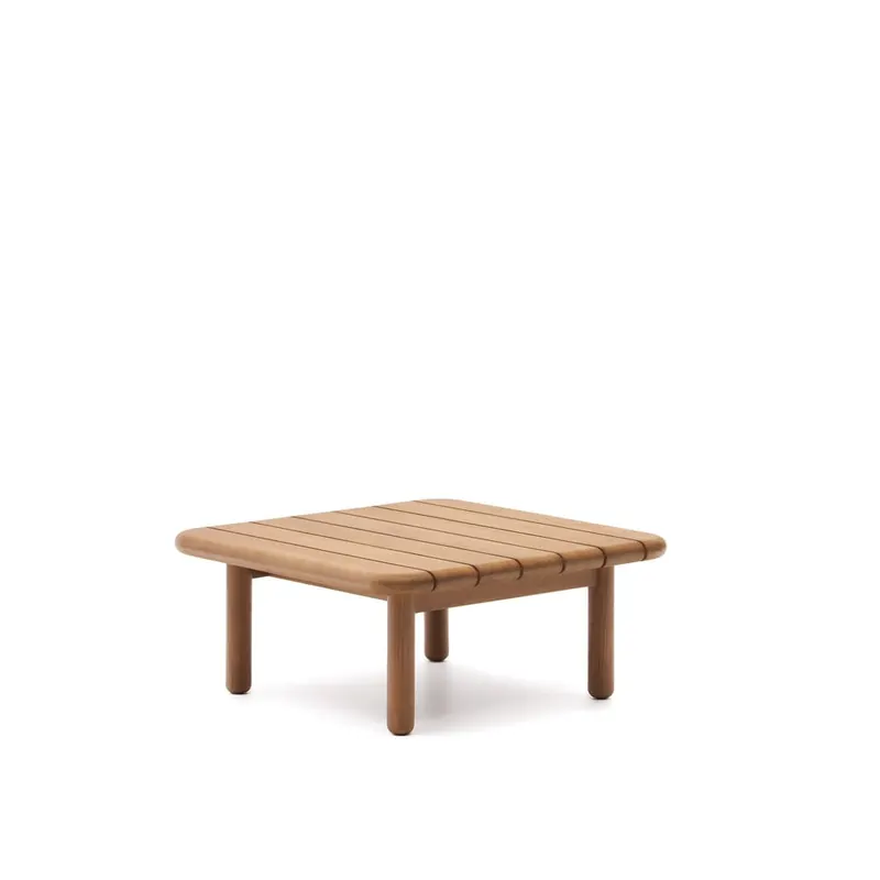 Stolik ogrodowy z litego drewna tekowego 70x70 cm Turqueta – Kave Home