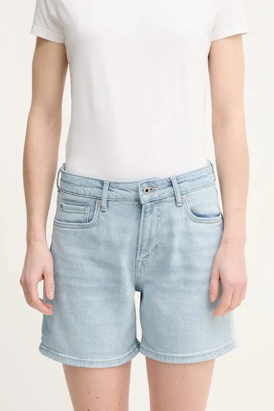 Pepe Jeans szorty jeansowe FITTED SHORT HW MARY