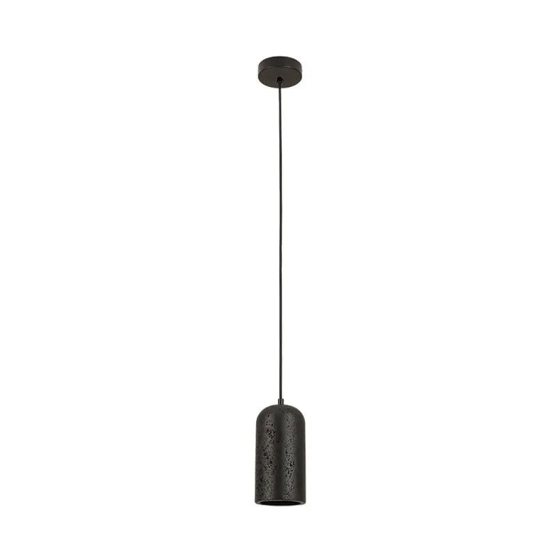 Żyrandol 25420, czarna, średnica 10 cm, kamień, E27
