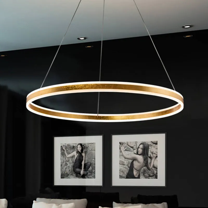 Lampa wisząca Helia LED, kolor złoty, Ø 100 cm, metal