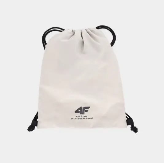 4F worek na obuwie z kieszonką 4FJWSS25AGYMU112 biały (one size)