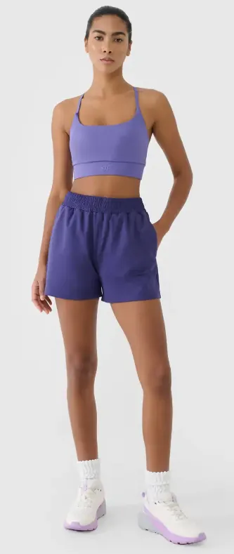 4F spodenki damskie sportowe do ćwiczeń 4FRSS25TFSHF0874 granatowe (XL)
