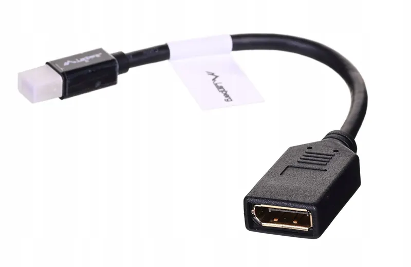 Adapter Lanberg AD-0003-BK (Mini DisplayPort M DisplayPort F 0,10m