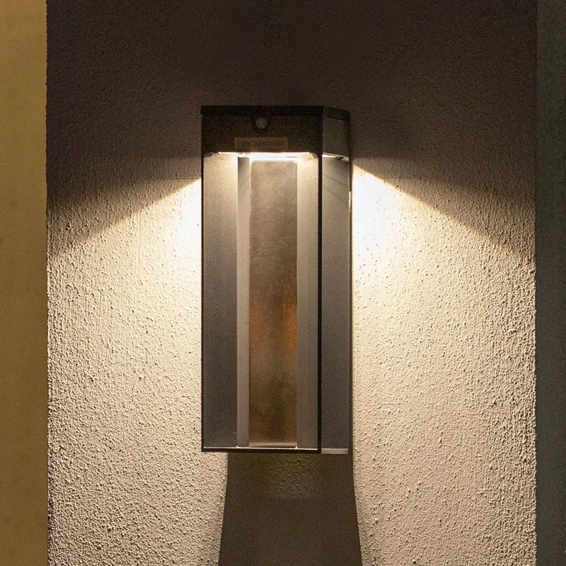 Lampa ścienna LED Blade z czujnikiem, szara