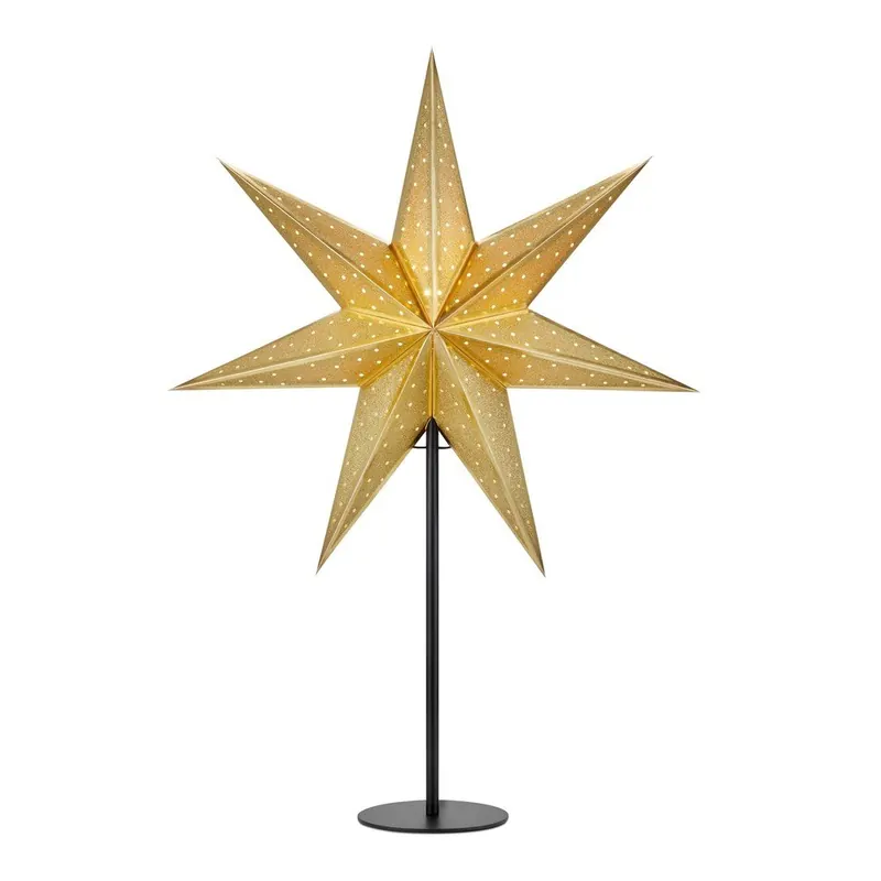 Dekoracja świetlna w kolorze złota ze świątecznym motywem ø 45 cm Glitter – Markslöjd