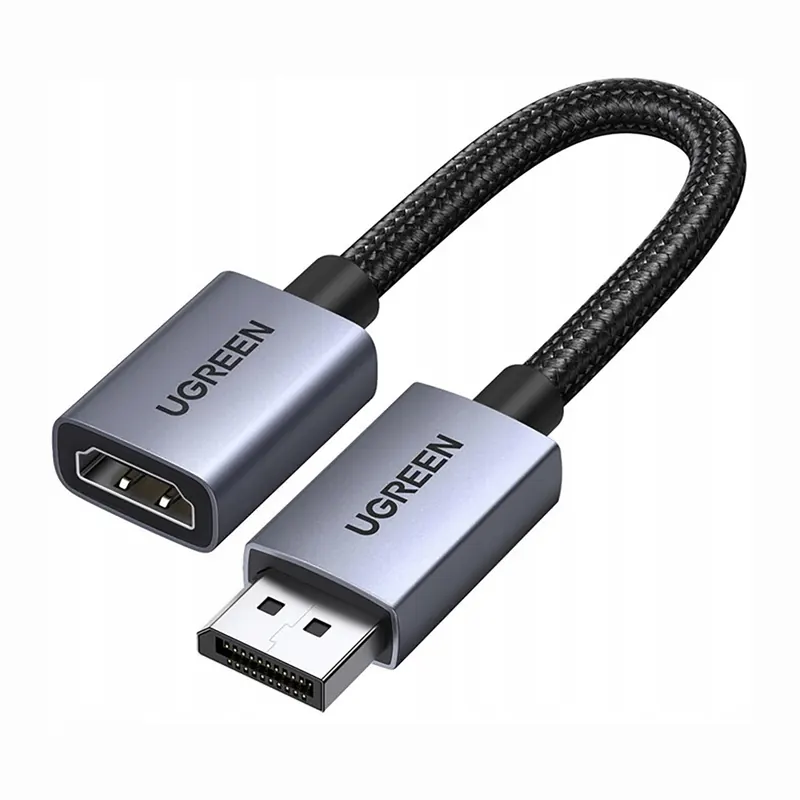 Adapter przejściówka jednokierunkowa DisplayPort Hdmi 4K 30Hz czarny