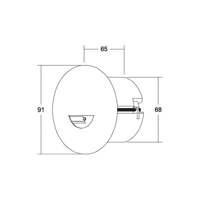 BRUMBERG Adapt wall spot wpuszczany LED czarny