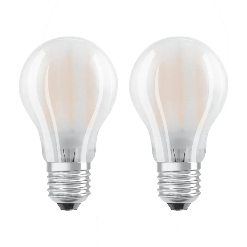 OSRAM żarówka LED E27 6,5W ciepła biel 2 szt.