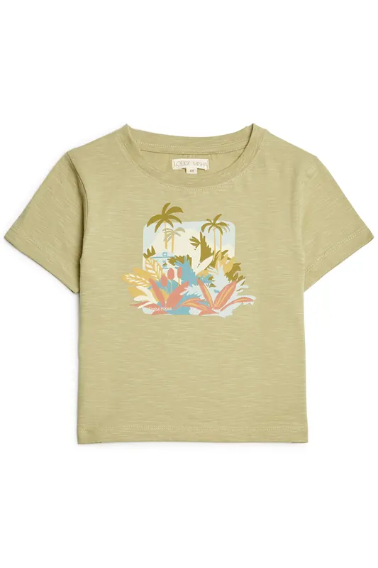 Louise Misha Tee Tayo Light Khaki Maat: 4Y | T-Shirts Outlet | kids | Bruin