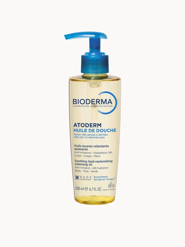 Bioderma Atoderm Lipid-Replenishing Shower Oil For Very Dry Atopic Eczema-Prone Skin 200ml
