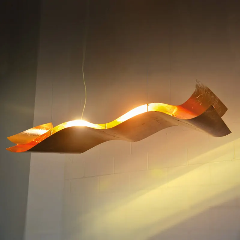Szlachetna lampa wisz. A Tempo Perso płat. złoto