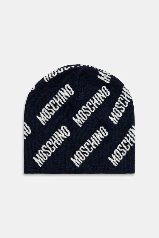 Moschino czapka z dodatkiem wełny