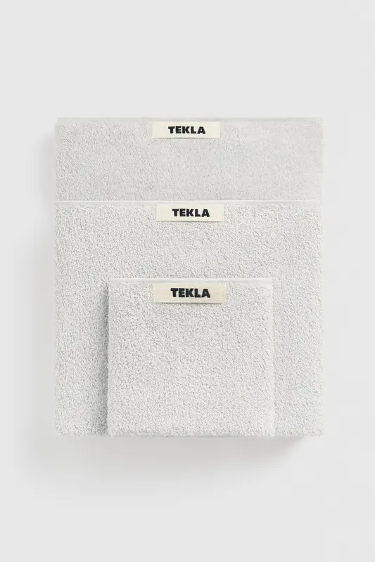 Tekla Unisex Washcloth Lunar Rock Maat: 30X30 | Handdoeken Outlet | Unisex | Grijs
