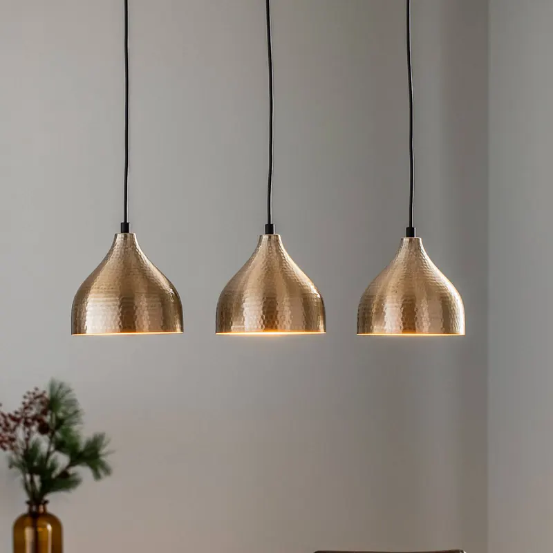Lampa wisząca Tattoo 6212 3-punktowa liniowa złota
