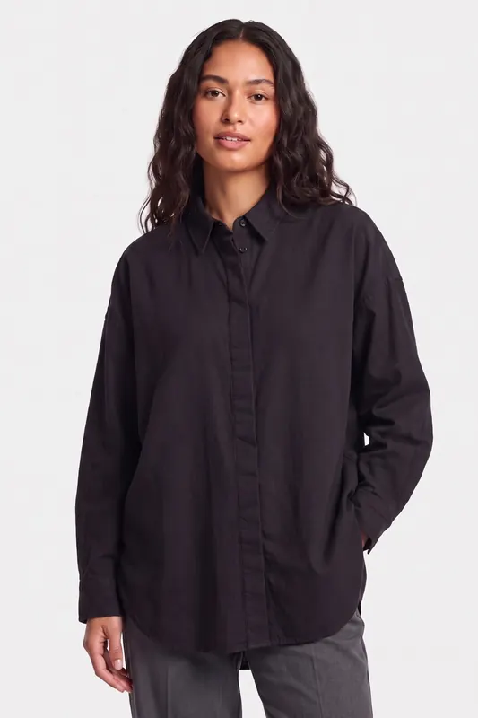 Stieglitz Vila Blouse Black Maat: S | Longsleeves Outlet | Dames | Zwart