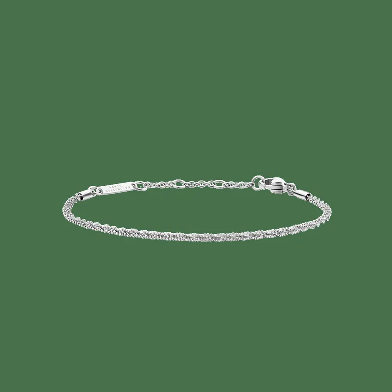 Daniel Wellington DW Staple Twisted 155-185 mm Silver