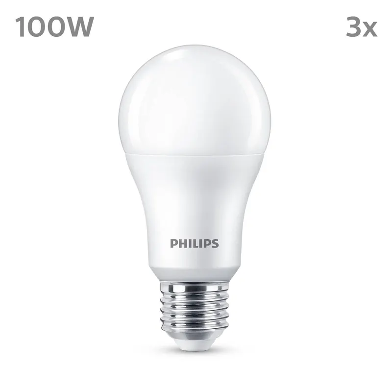 Philips LED E27 13W 1521lm 2 700K mat 3 szt.