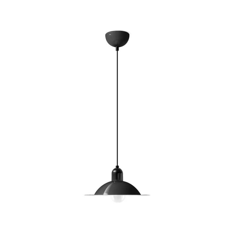 Żyrandol LED Stilnovo Lampiatta, Ø 28 cm, czarna