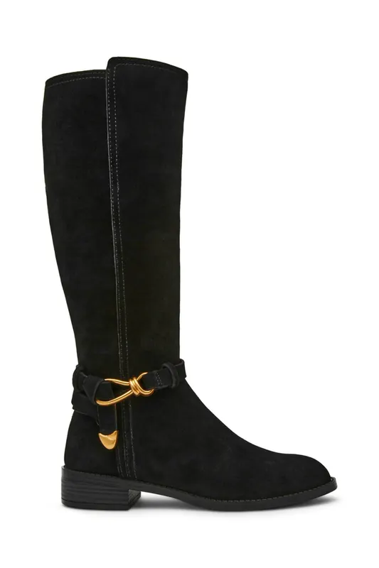 Steve Madden Xtreme Boots Black Suede Maat: 39 | Laarzen Outlet | Dames | Zwart