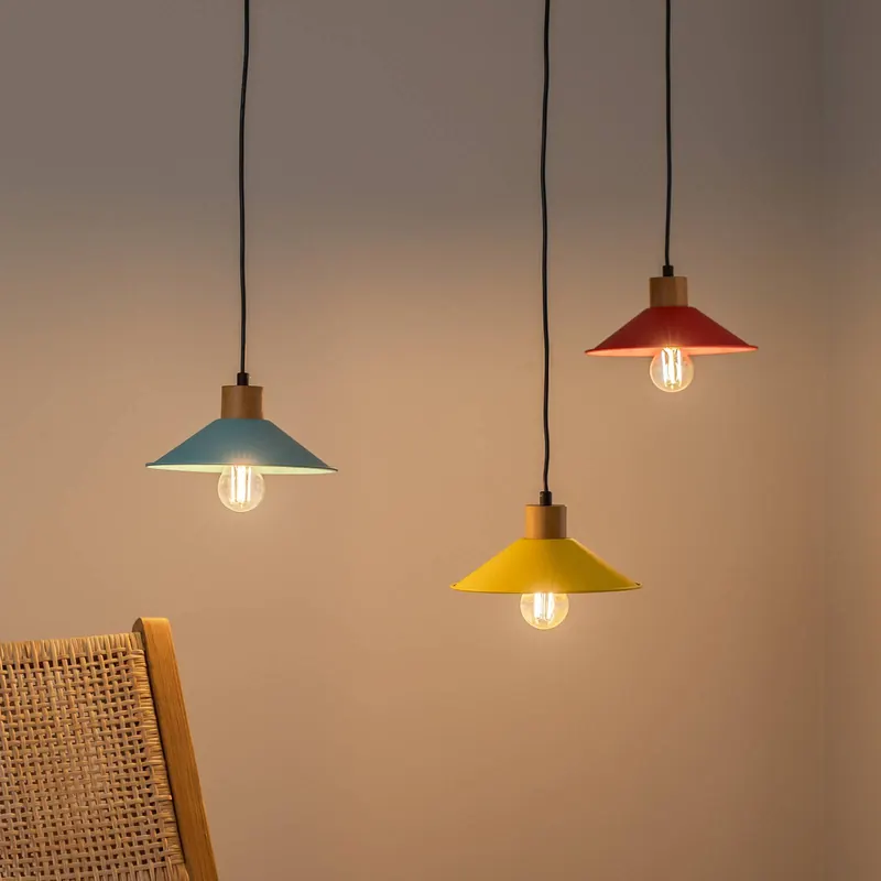 Lampa żyrandol Manavgat N-553 3-punktowa żółty/niebieski/czerwony