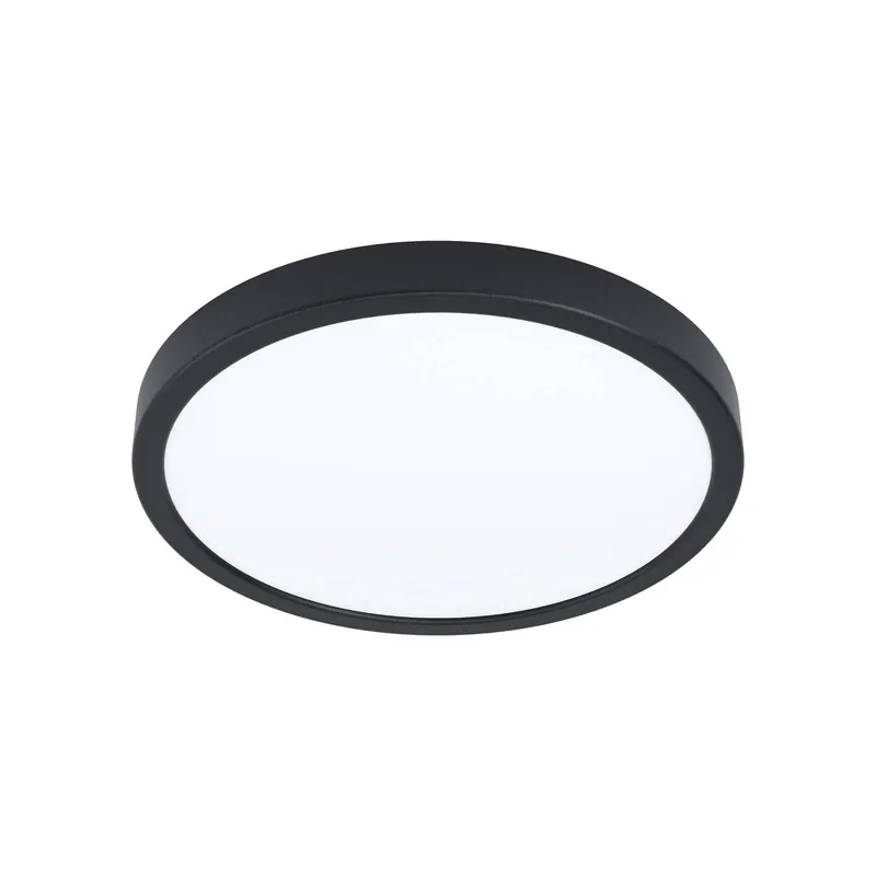 EGLO connect Oprawa natynkowa LED Fueva 6-Z, czarna, Ø27cm