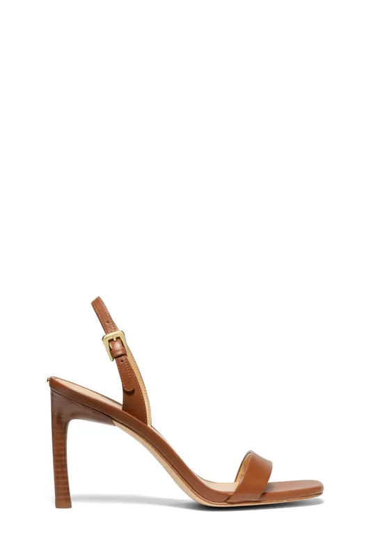 Michael Kors Kasia Heeled Sandal Luggage Maat: 38.5 | Pumps Outlet | Dames | Bruin