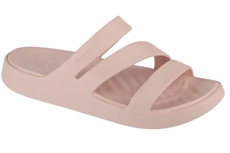 Crocs Getaway Strappy Sandal W 209587-6UR, Damskie, Beżowe, klapki, syntetyk, rozmiar: 41/42