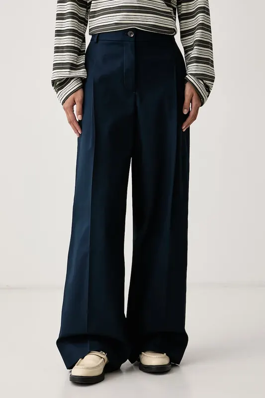 Tommy Hilfiger spodnie straight damskie bawełniane