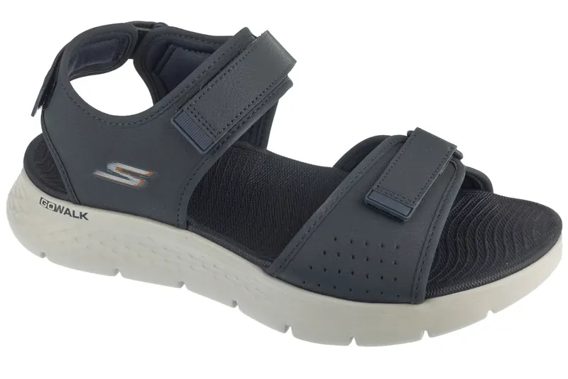 Skechers Go Walk Flex Sandal - Antigua Beach 229205-NVOR, Męskie, Granatowe, sandały, tkanina, rozmiar: 45